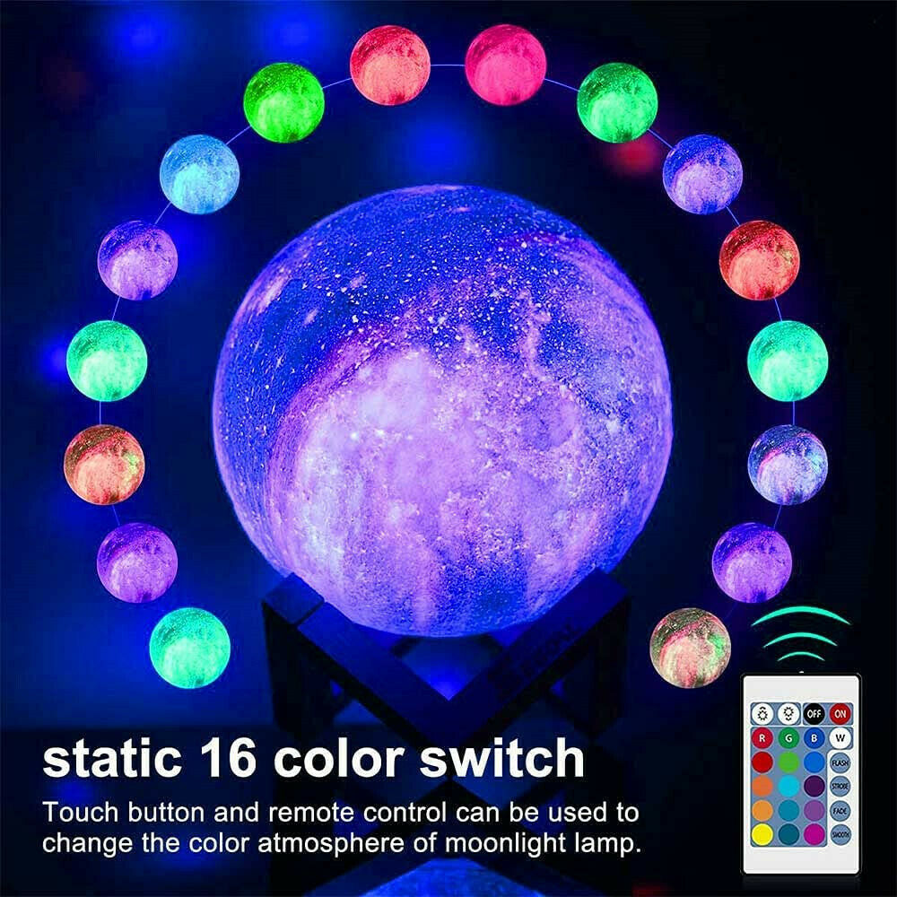Galaxy Lamp Color Changing Moon Light